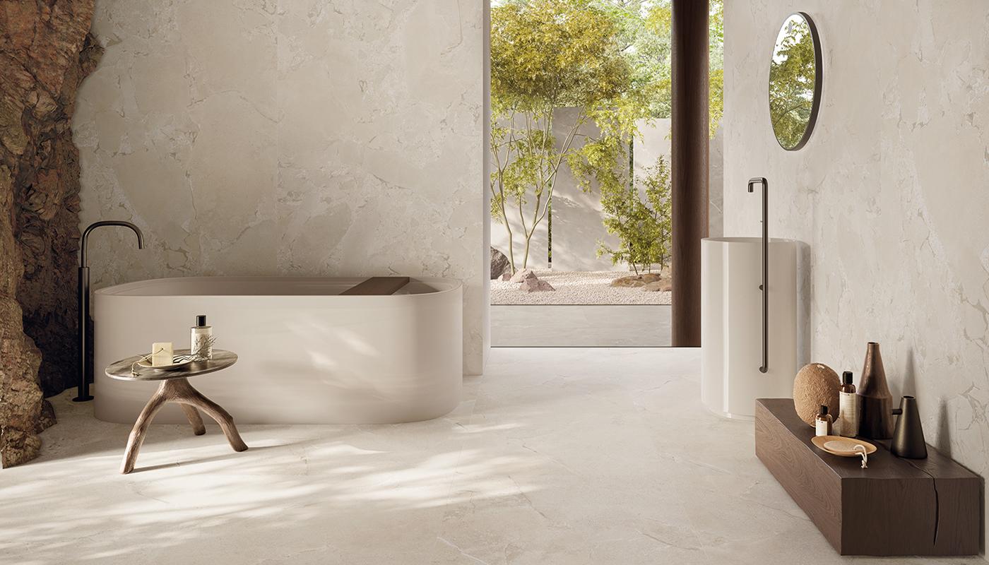 Gres Porcellanato Provenza Unique Intensity Stone Pietra Bagno White Purestone,white Cobblestone Immagine Gallery | Emilceramica Gres Porcellanato Provenza Unique Intensity Stone Pietra Bagno White Purestone,white Cobblestone Immagine Gallery | Emilceramica