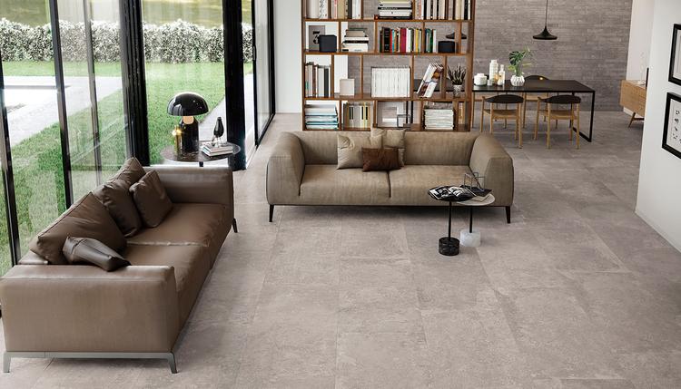 Heritage | Emilceramica Gres Porcellanato Viva Heritage Pietra Living Grey Immagine Gallery | Emilceramica