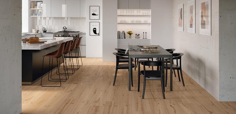 Millelegni Remake | Emilceramica Gres Porcellanato Emil Millelegni Remake Legno Cucina Olmo Dorato Immagine Gallery | Emilceramica